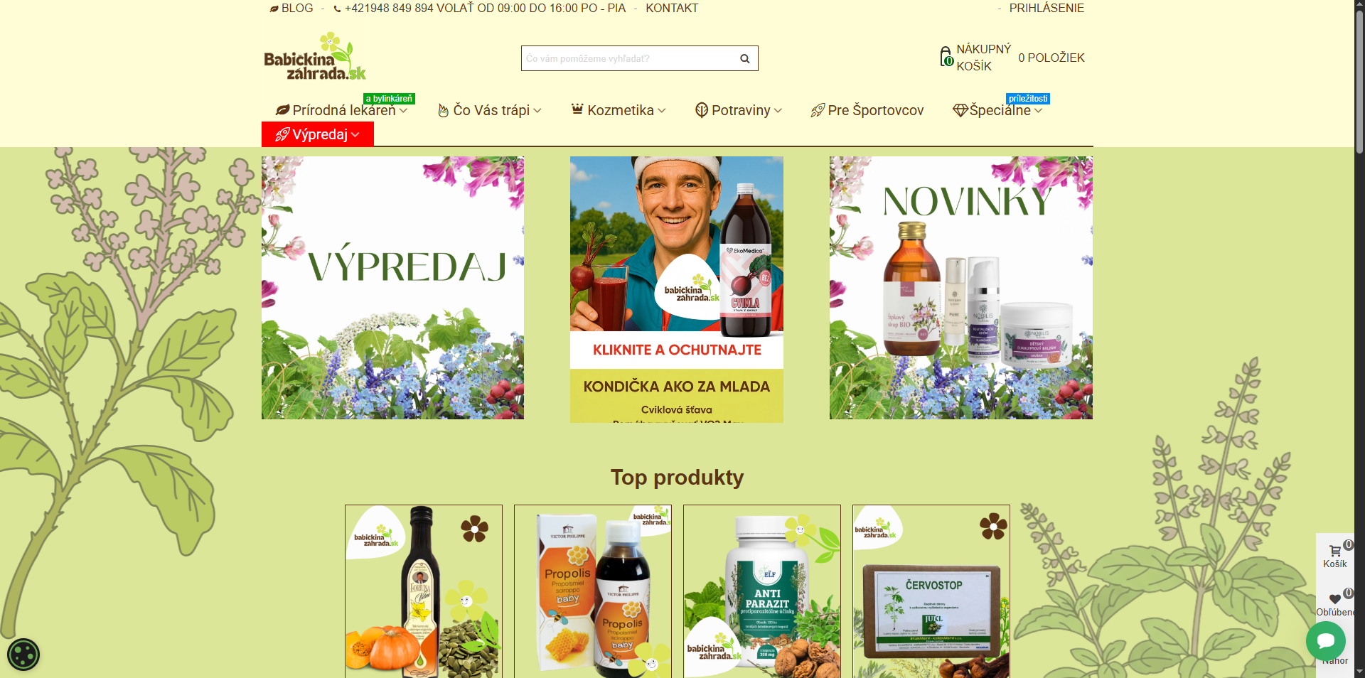 BabickinaZahrada.sk – zabehnutý e-shop s prírodnými produktmi