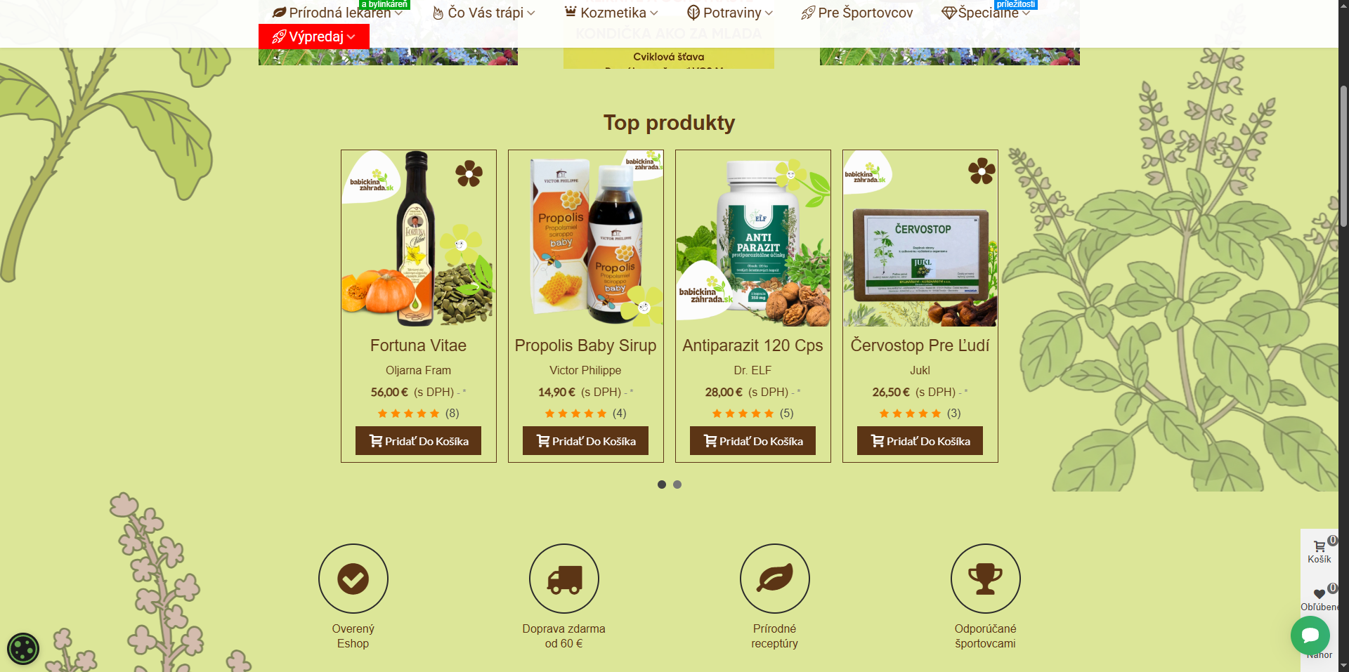 BabickinaZahrada.sk – zabehnutý e-shop s prírodnými produktmi