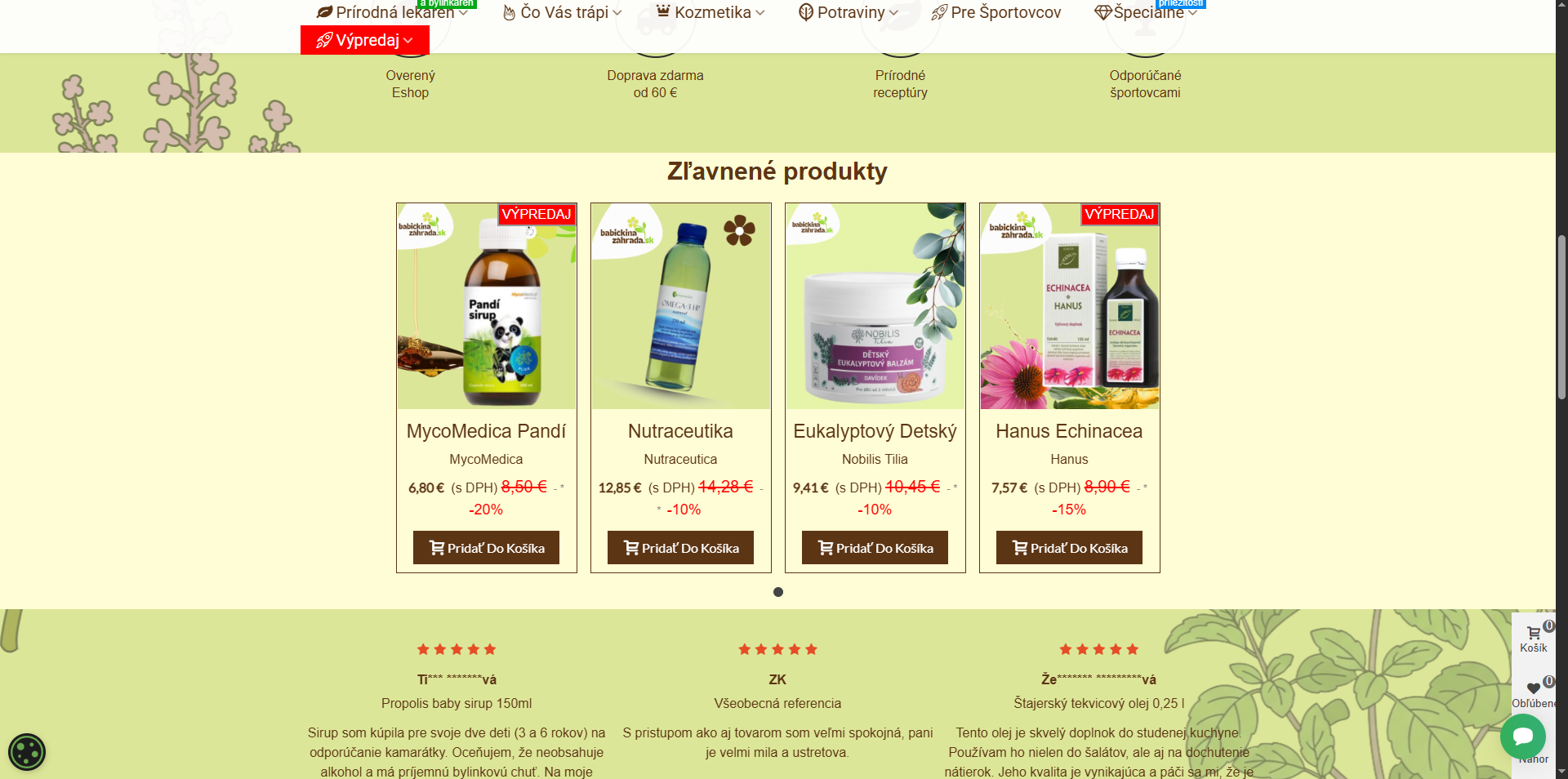 BabickinaZahrada.sk – zabehnutý e-shop s prírodnými produktmi